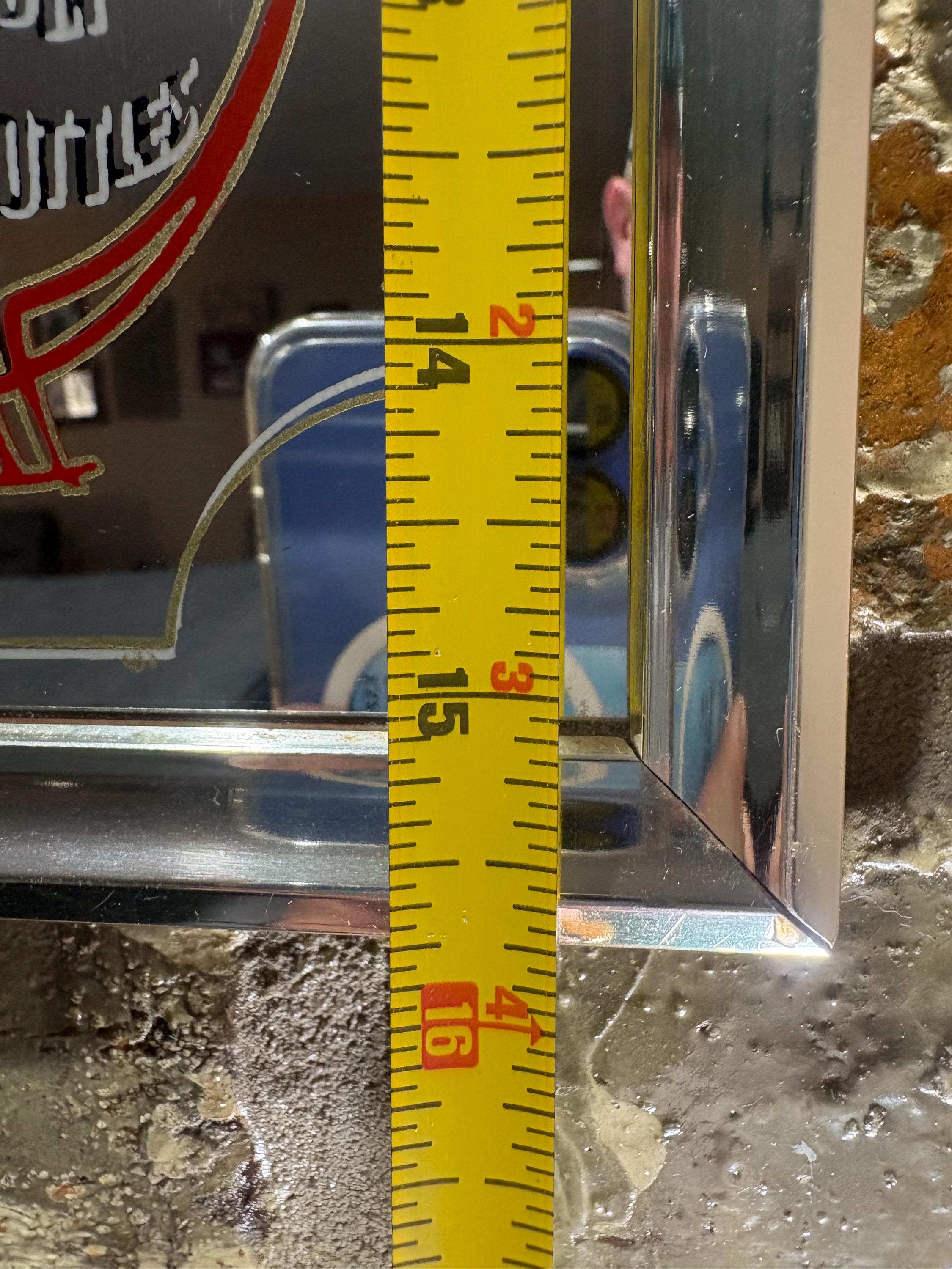 Vintage Coca-cola Reverse Painted Glass Bar Mirror (c. 1970s–1980s