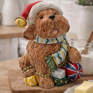 Vintage kerstkoektrommel voor honden – Signature Home-collectie