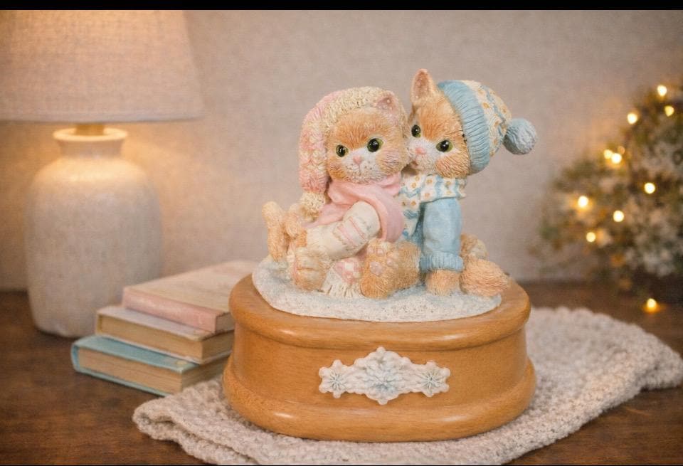 Enesco Cat Music Box - Etsy