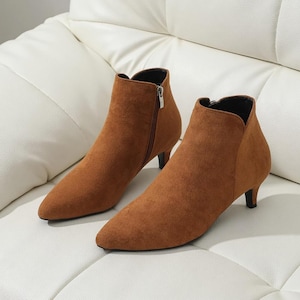 Low Heel Dress Ankle Boots - Etsy
