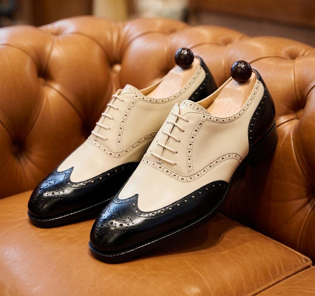 Spectator shoes men - Etsy 日本