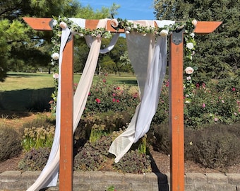 Floral Garland | Handmade Faux Flower & Greenery Arch Decor, 6ft