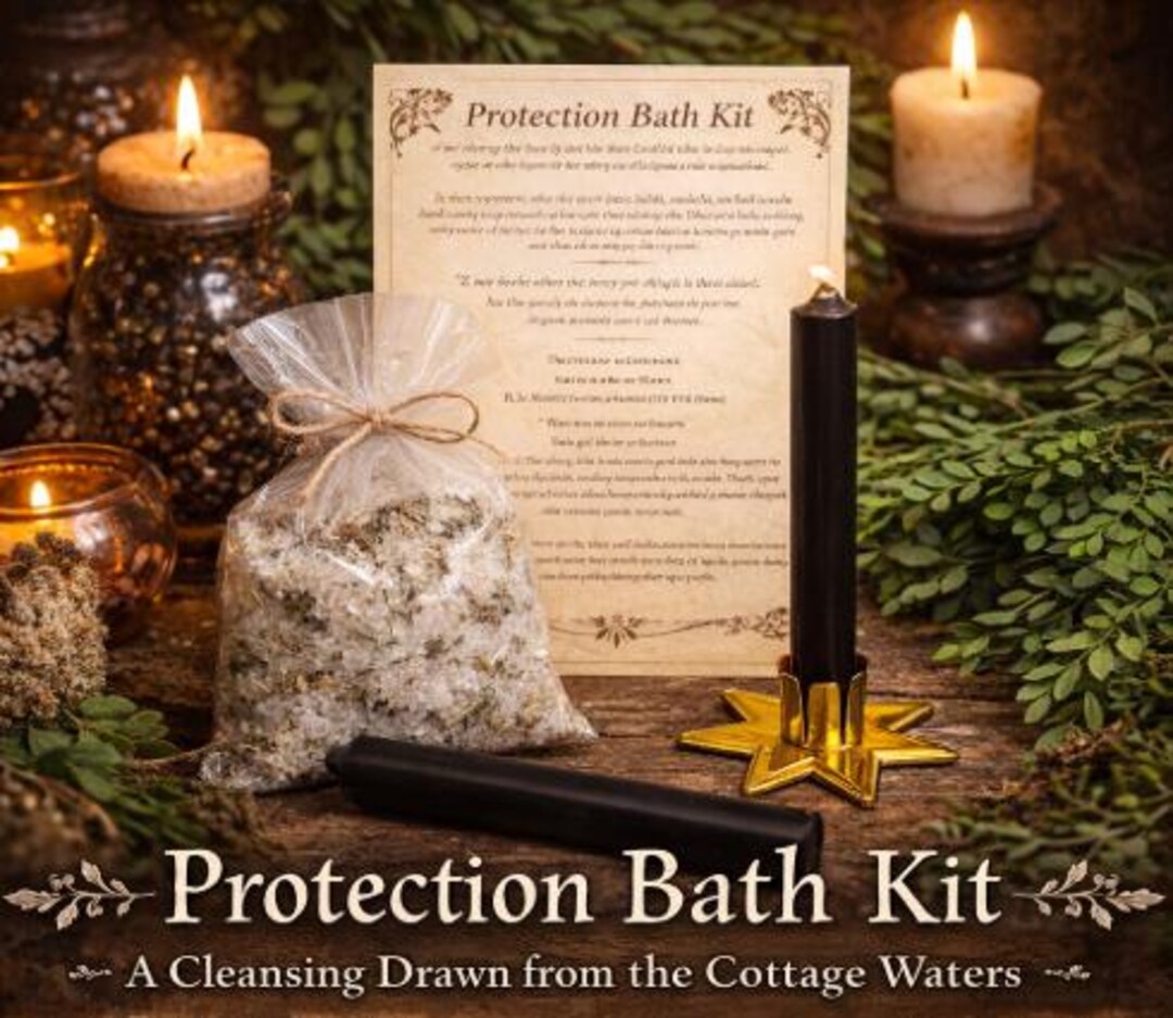 Protection Bath Kit, Ritual Bath Soak, Spiritual Cleansing & Protection ...