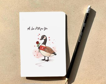 Canada Goose Love Note Card, Romantic Valentine’s Day, Anniversary & Just Because Card