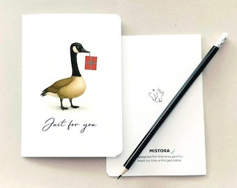 Canada Goose Gift Card, Just for You,  , Occasion Greeting Card, Minimalist Animal Illustration,