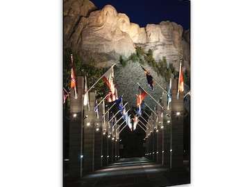 Mount Rushmore Lighting Ceremony – USA Wahrzeichen Druck