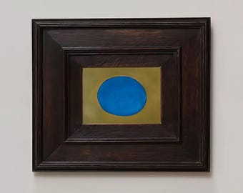 YVES – Cobalt Blue and Green Abstract Print | Minimal Wall Art for Modern Interiors