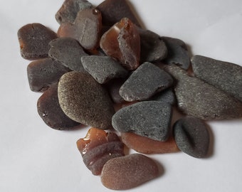Sea Glass Browns Genuine Mixed Lot from Puerto Rico Jewelry and craft grade