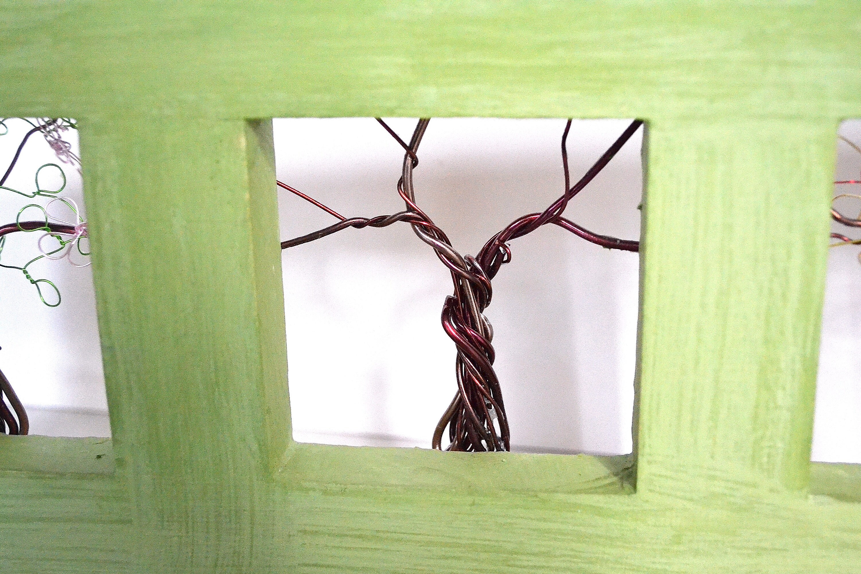 Framed Wall Art Wire Tree with Spring Winter and Fall Leaves Etsy