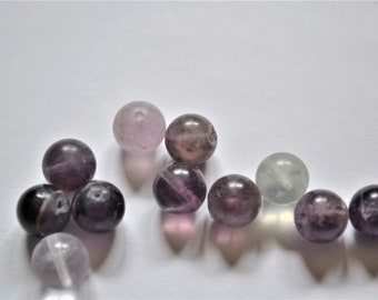 Purple  Fluorite Gemstone beads