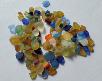 Seaham Sea Glass Genuine Mixed  Minis Lot Craft Chips