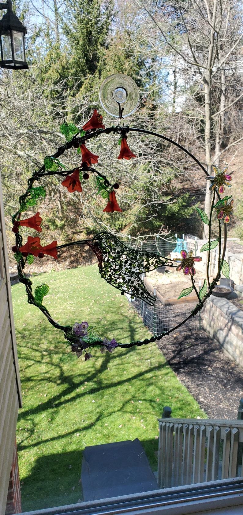 Hummingbird Wall or Suncatcher Hanging image 3