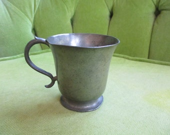 Very old, small pewter cup