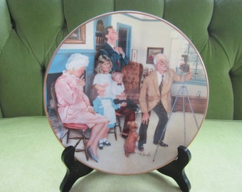 Michael Hagel Family Portrait Collector Plate with Original Box