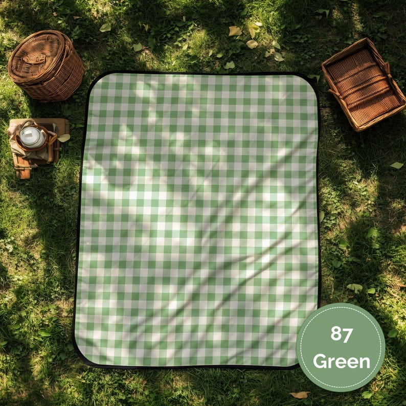 Gingham Picnic Blanket - Thumbnail 3