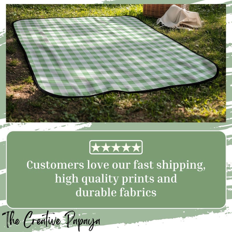 Gingham Picnic Blanket - Thumbnail 5