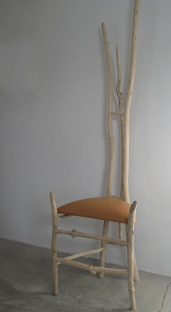 Items similar to Modern Rustic Driftwood Chair "Soaring" on Etsy