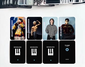 Bigbang Photocard Set Designed by Vips | G-dragon TOP Youngbae D