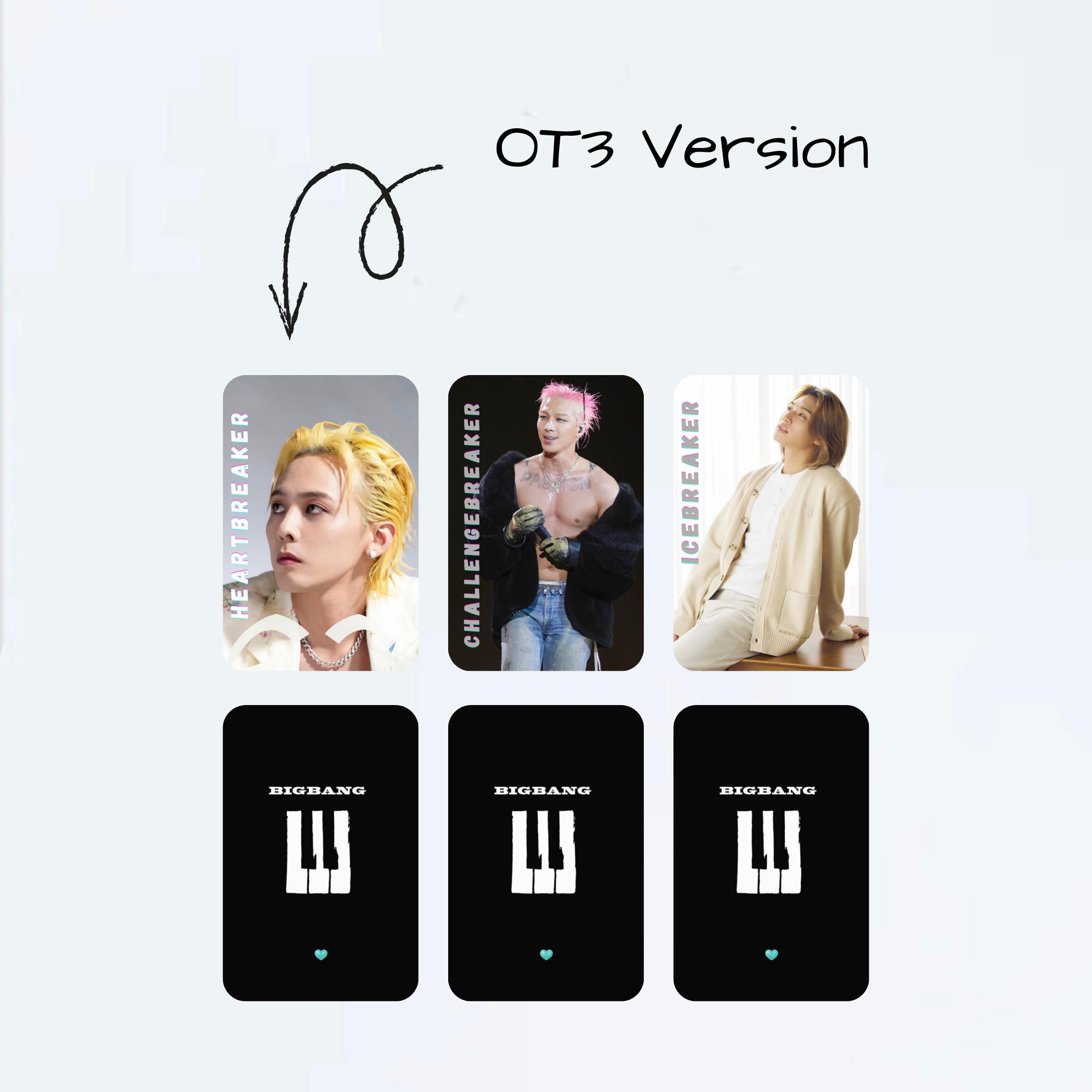 Bigbang Photocard Set Designed by Vips | G-dragon TOP Youngbae D
