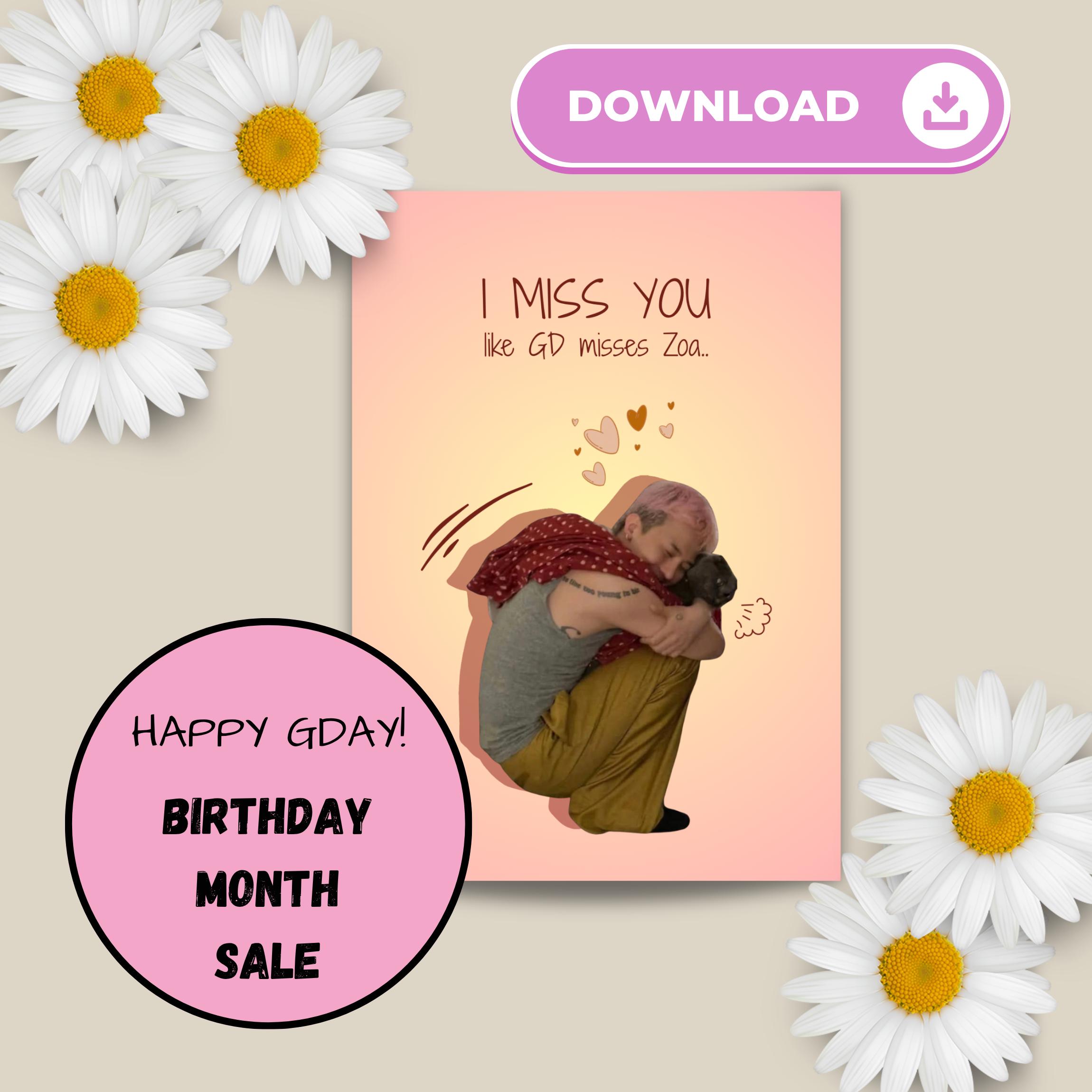 Gdragon Birthday Card - Etsy