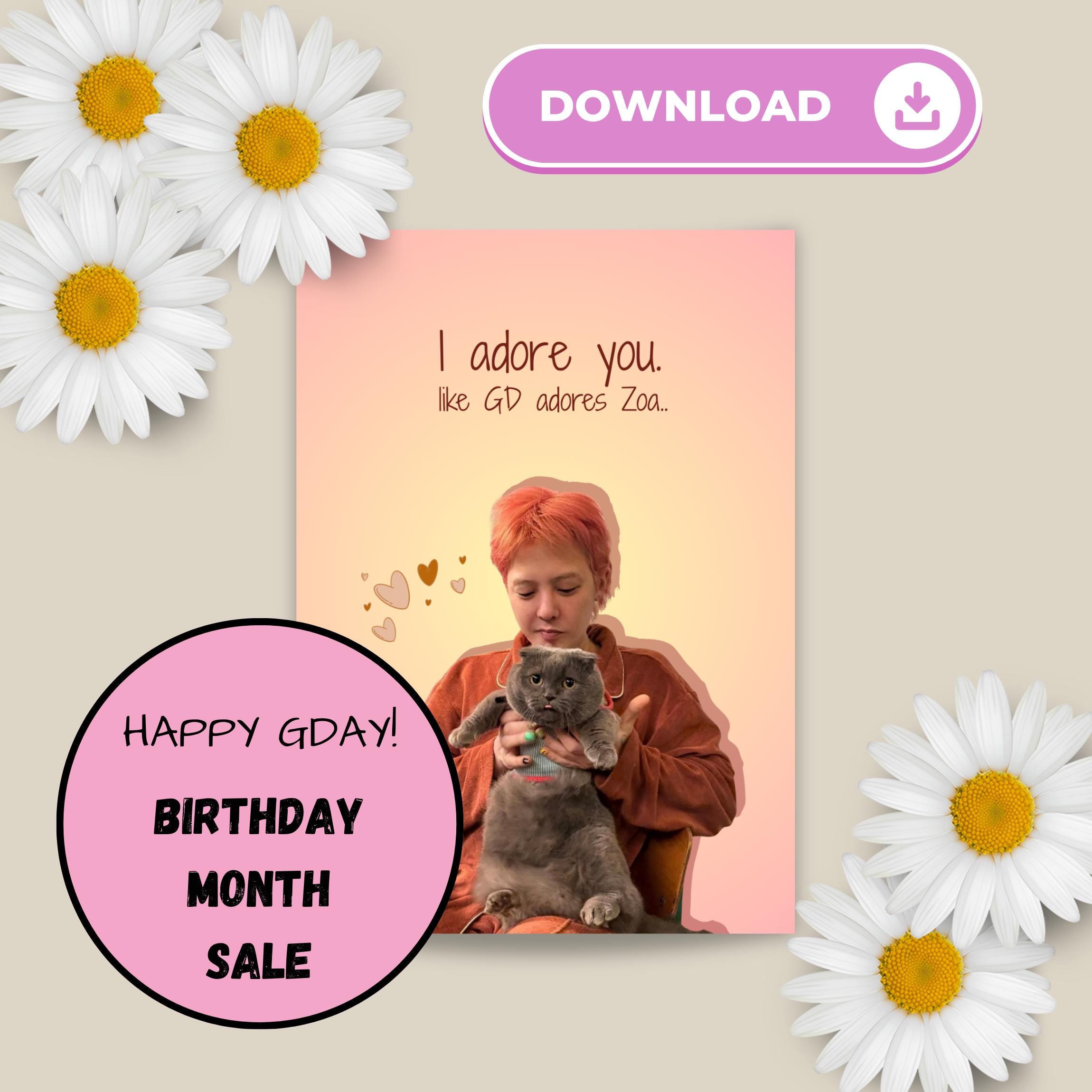 Gdragon Birthday Card - Etsy
