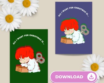 G-Dragon DIGITAL Christmas Cards | Print-at-Your-Local-Shop | Fan Design Art Greeting Cards | Kpop Printable | Seasons Greetings