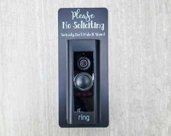 No Soliciting Seriously Don't Make It Weird Video Doorbell Surround