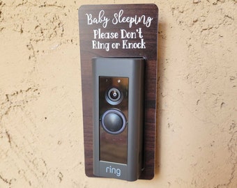 Baby Sleeping Do Not Ring or Knock Video Doorbell Surround