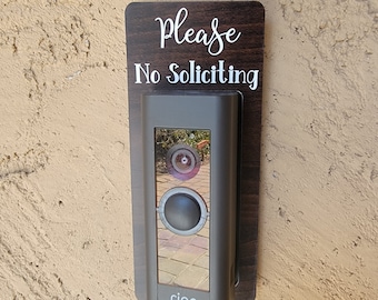 Please No Soliciting Video Doorbell Surround