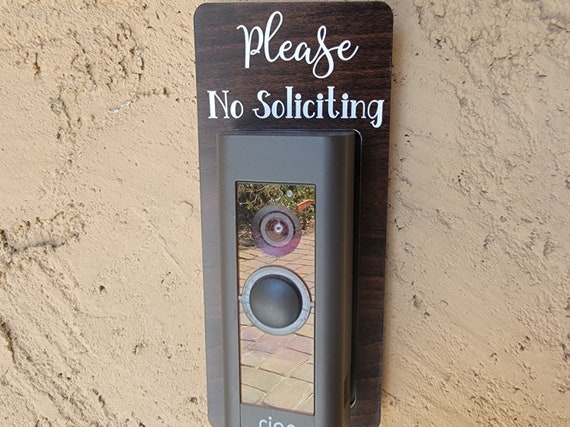 Please No Soliciting Video Doorbell Surround