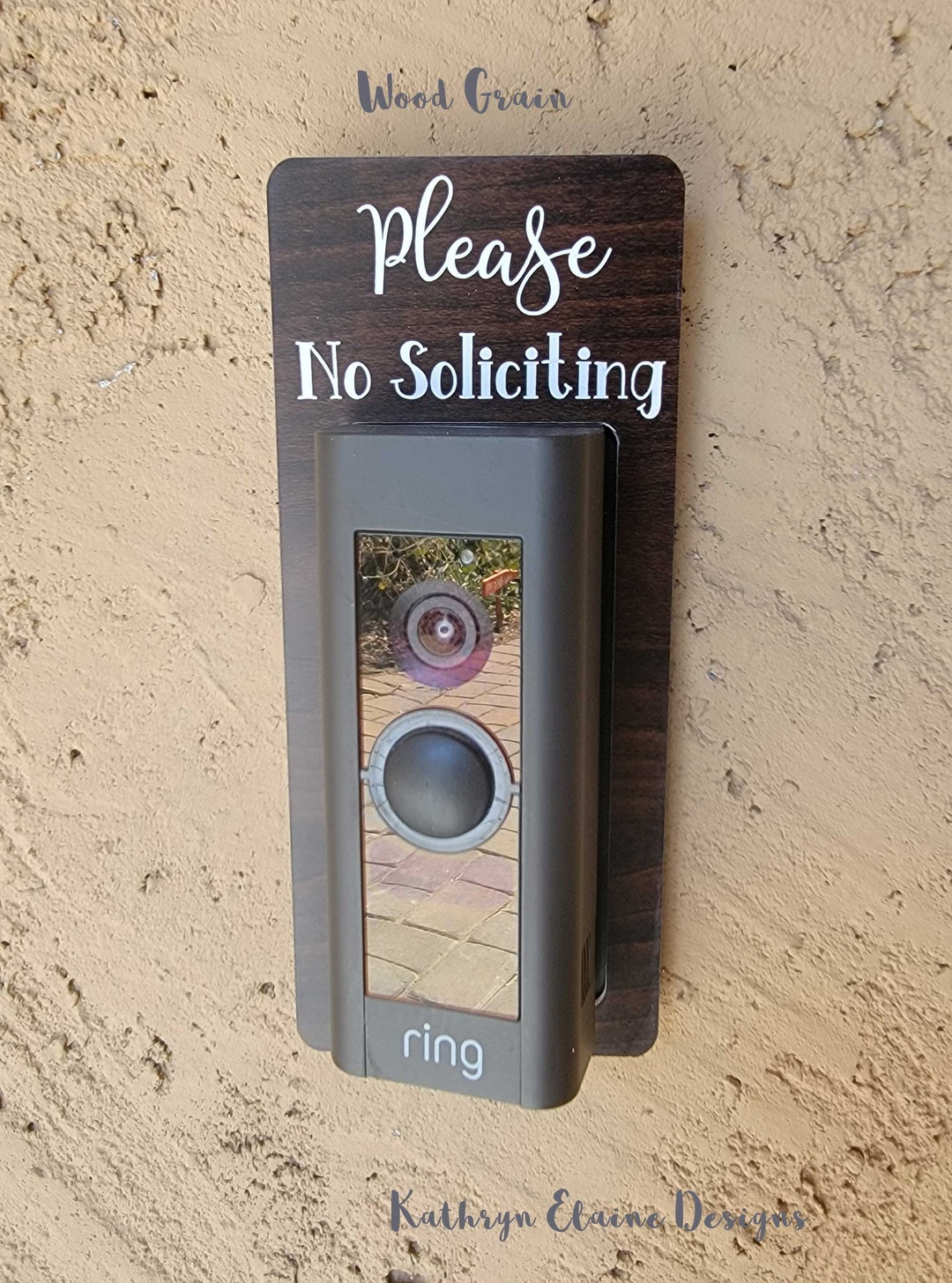 Please No Soliciting Video Doorbell Surround Etsy