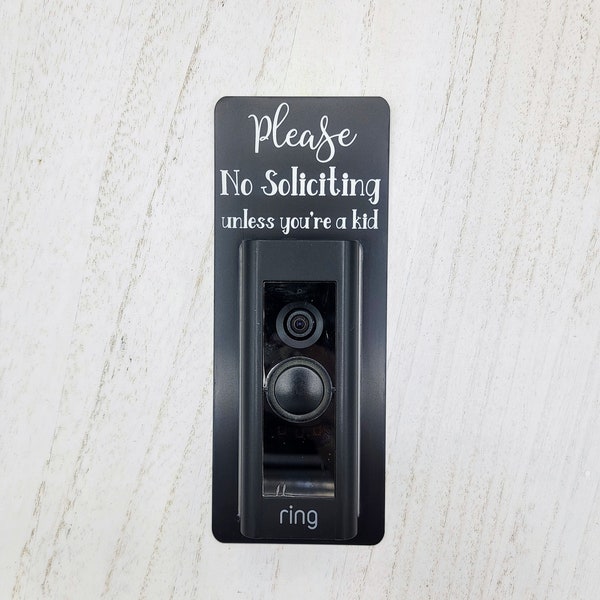 Please No Soliciting Unless You're A Kid Video Doorbell Surround