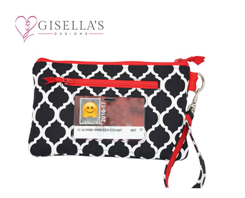 Personalized Cell Phone Wallet Wristlet With ID Window Pocket Etsy