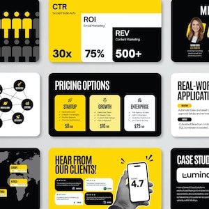 Modello di presentazione B2B in PowerPoint / Presentazione di presentazione per agenzie in PPT / Presentazione per startup in Canva e Google Slides