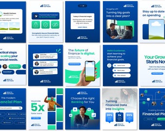 Modern Corporate Business Style Social Media Post + Story Templates | Canva Free Editable