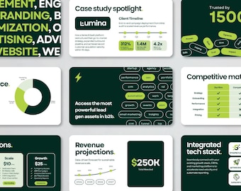 B2B Marketing PowerPoint Template | Pitch Deck Presentation Canva PPTX | Marketing Agency Growth Slide Pack | Business Strategy Deck