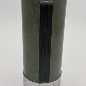Vintage USA Aladdin STANLEY Green Chrome 1 Quart Thermos Complete ~ No. A-944DH image 6