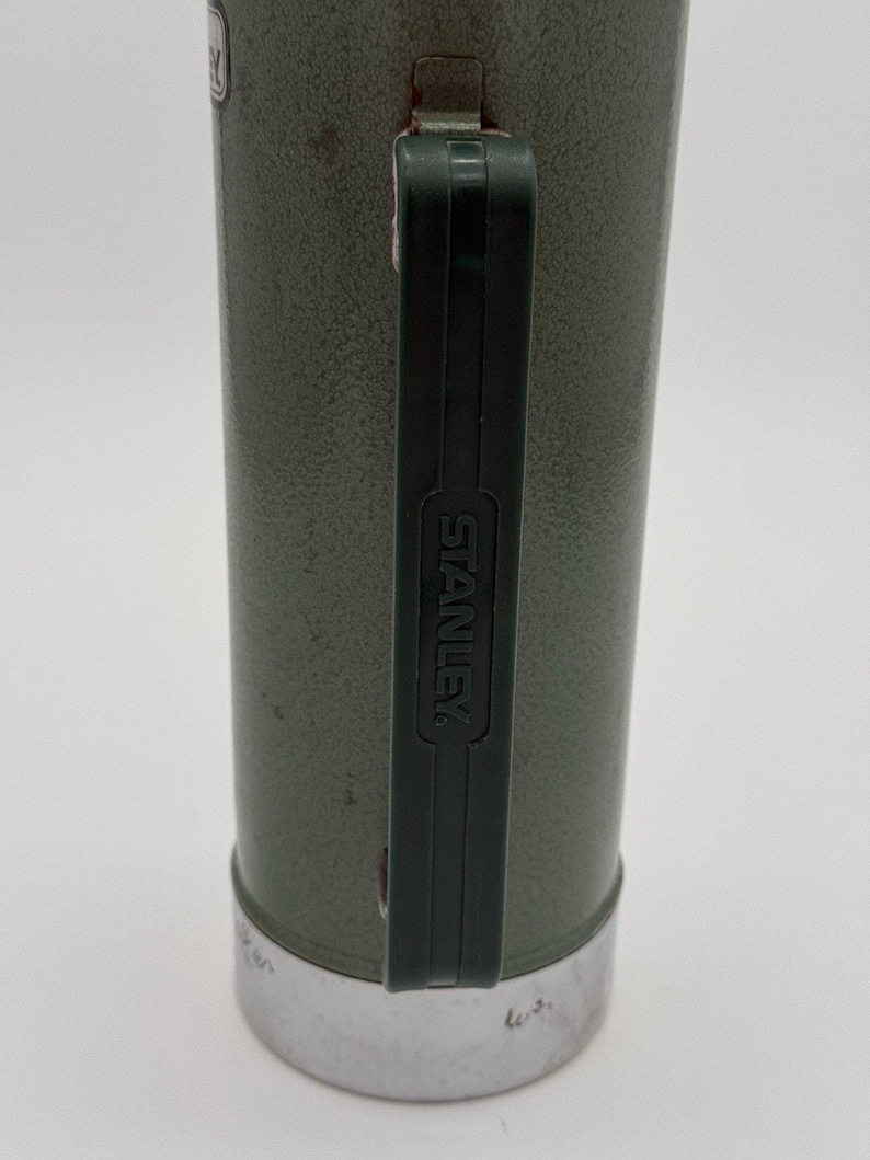 Vintage USA Aladdin STANLEY Green Chrome 1 Quart Thermos Complete ~ No. A-944DH image 6
