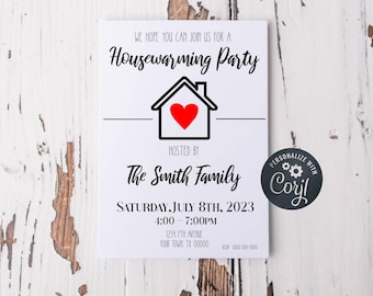 Editable Housewarming Invitation