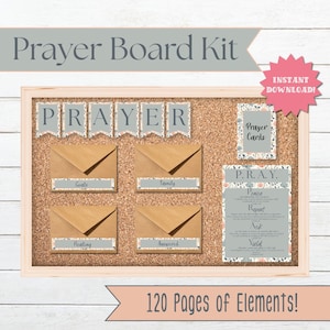 Kit imprimible para tablero de oración