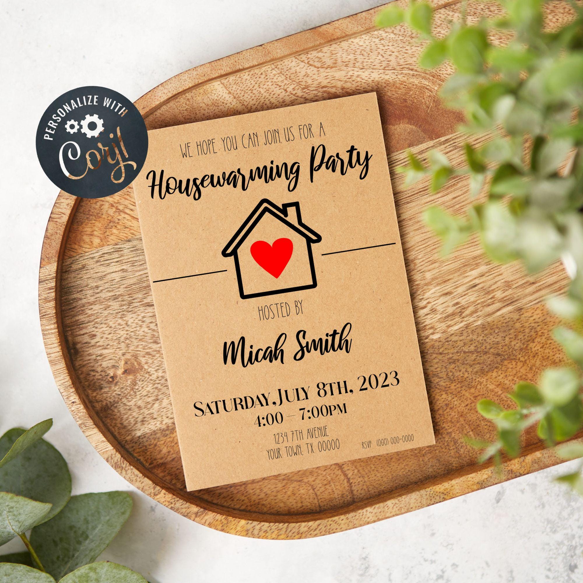 Editable Housewarming Invitation - Etsy
