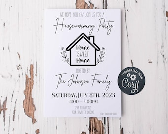 Editable Housewarming Party Invitation