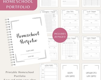 Printable Homeschool Portfolio