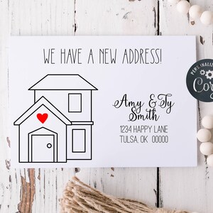 Editable We Have a New Address Announcement, Military Move, College ...
