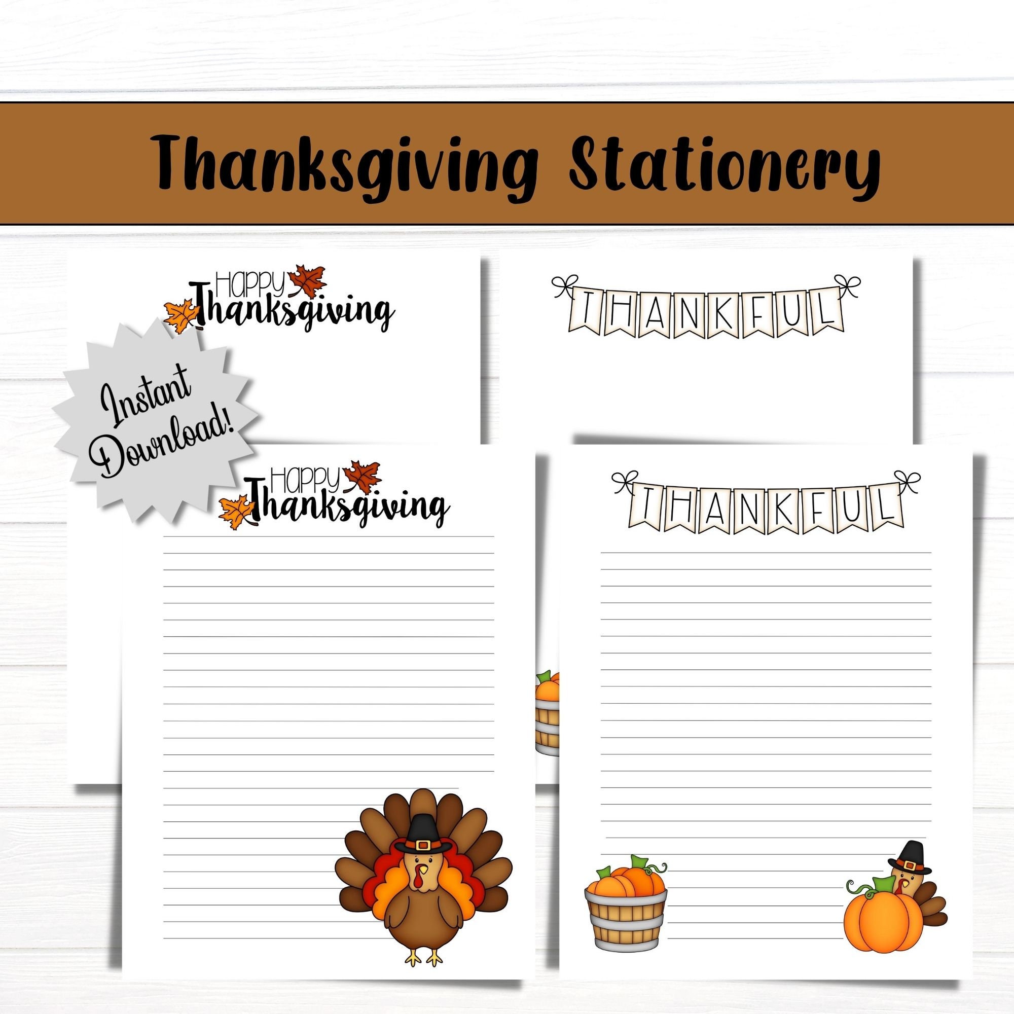 printable-lined-stationery-thanksgiving-themed-stationery-kids-stationery-etsy