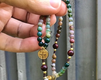 The Scholar *mini* Rosary Bracelet Handmade Catholic Full