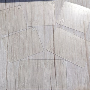 Pre-labeled with Sizes Acrylic headband boards