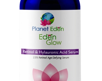 Eden Skin Retinol and Hyaluronic Acid Serum  - Strong Anti Aging Skin Treatment