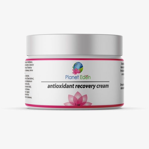 Organic Antioxidant Recovery Cream with Hyaluronic Acid & Green Tea - Deeply Moisturizing