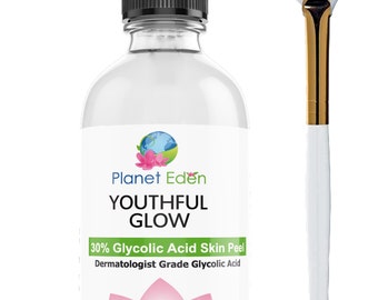Planet Eden Glykolsäure-Chemisches Hautpeeling Kit - Anti Aging | Sonnenschäden | Falten | Feine Linien |